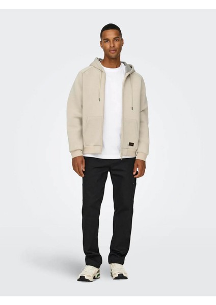 Bobbey Scuba Full Zıp Hoodıe Krem Erkek Sweatshirt 22031823 indirimleri