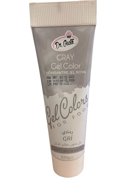 Jel Gıda Boyası Gri 100 Gr.