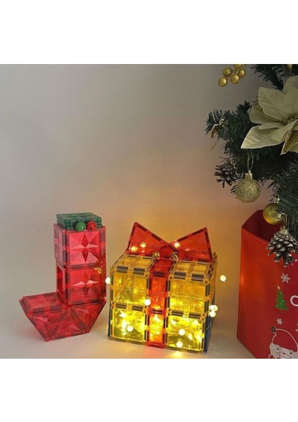 Mıknatıslı Manyetik Pimli Yapı Blokları 1 Araba Parçalı (70 Parça ) Magnetic Tiles Yeni Versiyon