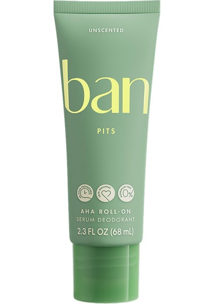 Pits Unscented Aha Roll-On Serum Deodorant 68ml