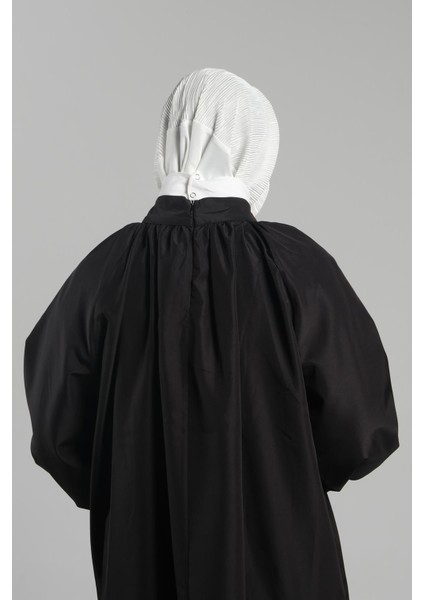 Krem Pratik Hazır Geçmeli Tesettür Eşarp Sandy Arkadan Çıtçıtlı Piliseli Hijab 2406_40