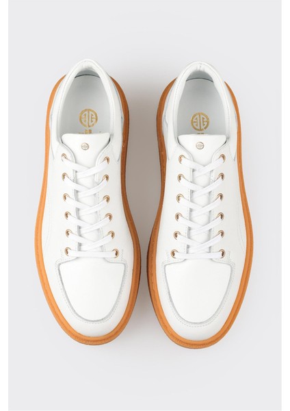 Beyaz Deri Erkek Spor Ayakkabı fırsatları