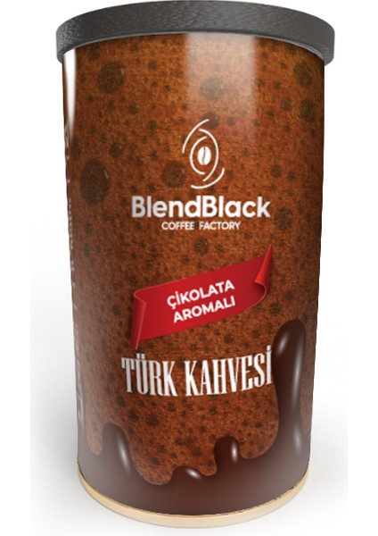 Çikolata Aromalı Türk Kahvesi Teneke Kutu 250 gr