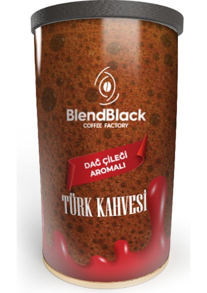 Dağ Çileği Aromalı Türk Kahvesi Teneke Kutu 250 gr