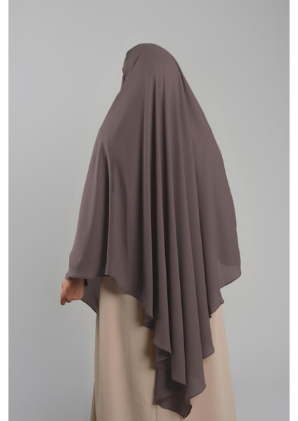 Koyu Vizon Pratik Hazır Geçmeli Tesettür Eşarp Krep Bağcıklı Sufle Hijab 2313_38 fırsatları