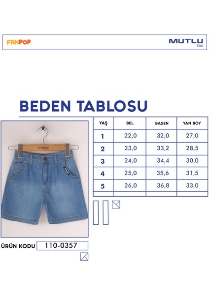 Erkek Çocuk Bebek Kot Şort