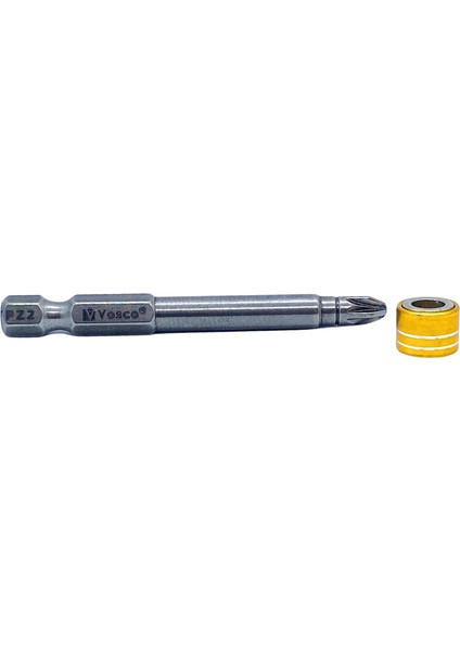 Özel Yüzüklü Bits Uç Matkap Ucu Tornavida Ucu Vidalama Ucu Pz2-65 mm - 1 Adet