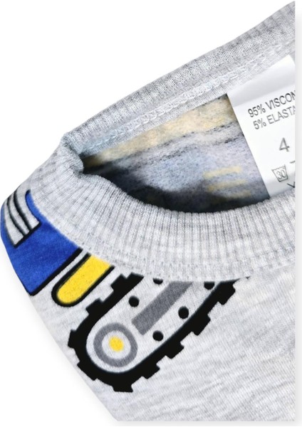Kepçeli Erkek Çocuk Pijama Takım