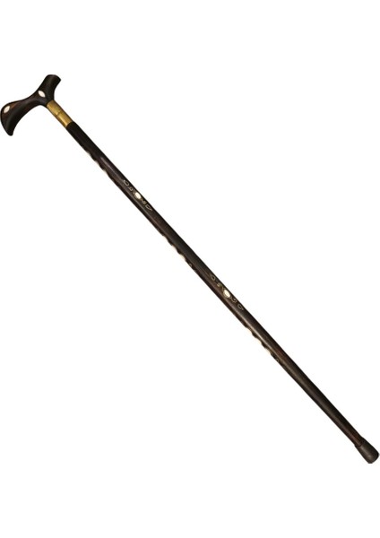 Sedef ve Telkari Işlemeli Bıçaklı Baston NO11