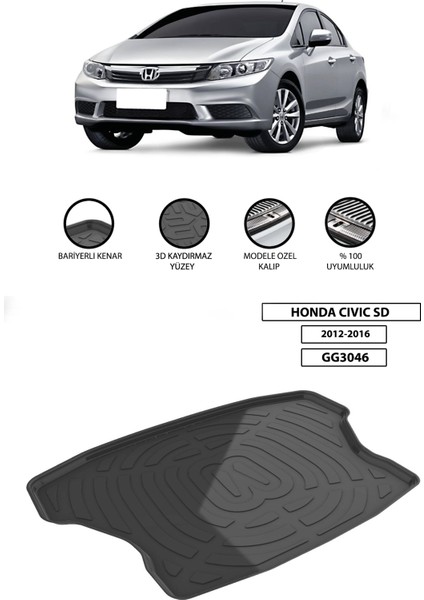 Honda Civic Fb7 Bagaj Havuzu