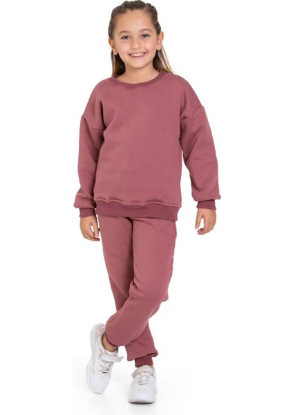 Kız Çocuk 3 Iplik Şardonlu Alt Üst Takım