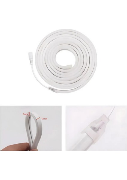 Neon LED Pembe 12 Volt 6X12MM (5 Metre)