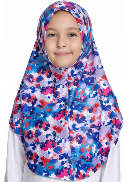 Indigo Pratik Hazır Geçmeli Genç Tesettür Bone Jakar Desenli Hijab 2408_24