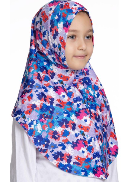 Indigo Pratik Hazır Geçmeli Genç Tesettür Bone Jakar Desenli Hijab 2408_24 modelleri
