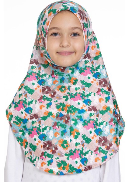 Zümrüt Pratik Hazır Geçmeli Genç Tesettür Bone Jakar Desenli Hijab 2408_37