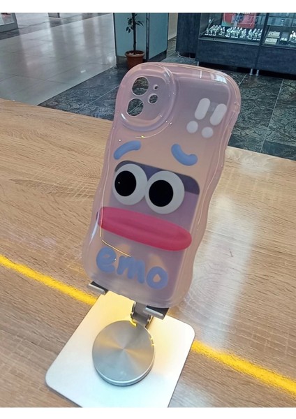 iPhone 11 Uyumlu Emo Sorry Kamera Çerçevesi Yuvarlak Kapak