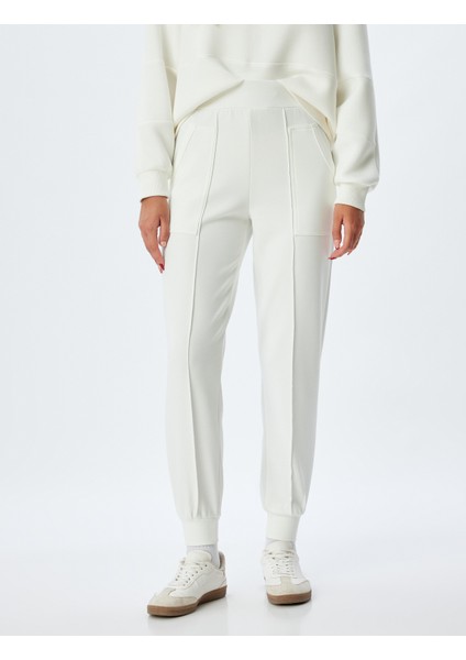 Jogger Eşofman Altı Nervürlü Cepli Modal Kumaş modelleri