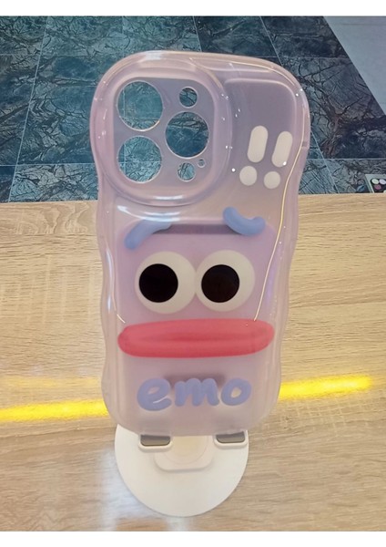 iPhone 14 Pro Max Uyumlu Emo Sorry Kamera Çerçevesi Yuvarlak Kapak