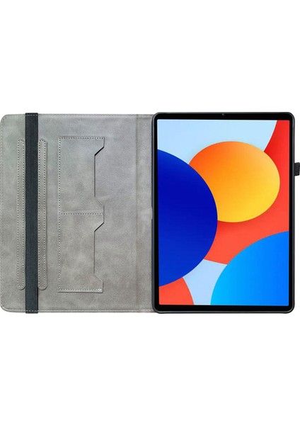 Xiaomi Redmi Pad Se 4g 8.7 Inç Deri Desen Baskılı Standı Kart Yuvalı Tablet Kılıfı (Yurt Dışından)