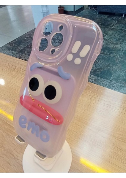 iPhone 14 Pro Max Uyumlu Emo Sorry Kamera Çerçevesi Yuvarlak Kapak