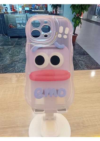 iPhone 14 Pro Max Uyumlu Emo Sorry Kamera Çerçevesi Yuvarlak Kapak