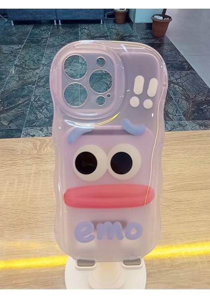 iPhone 14 Pro Max Uyumlu Emo Sorry Kamera Çerçevesi Yuvarlak Kapak