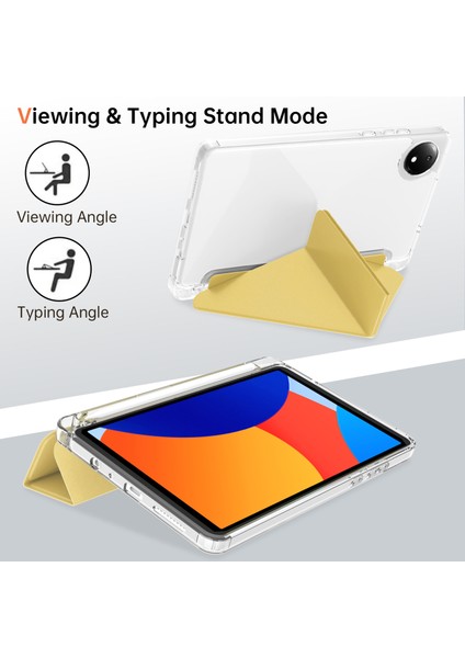 Xiaomi Redmi Pad Se 4g Pu Deri Standı Sarı Tablet Kılıfı (Yurt Dışından)