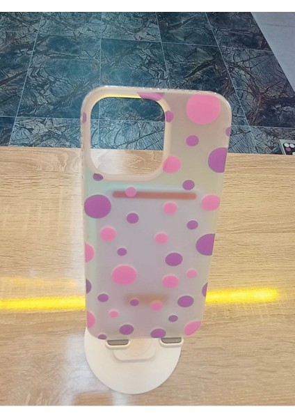 iPhone 14 Pro Max Uyumlu Hologram Özellikli Işıkta Renk Değiştiren Kapak