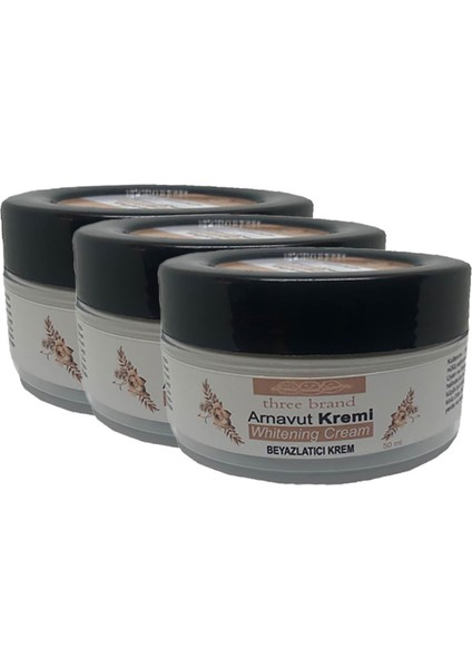 Arnavut Kremi Whitens Cream 3lü Adet Tüm Bölge Aklık Kremi 50 ml