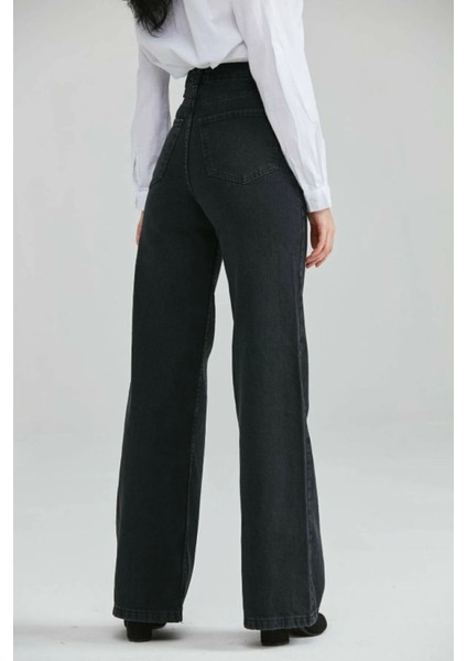 Kadın Bol Paça Elit Kesim Kot Pantolon fiyatları