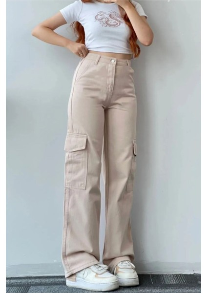 Kargo Cepli Palazzo Trend Pantolon