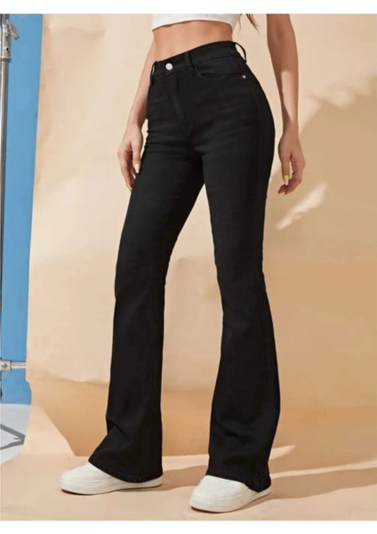Ispanyol Paça Şık Kesim Kot Pantalon