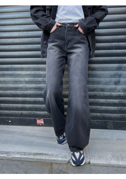 Baggy Bol Kesim Jean Palazzo Pantolon