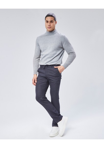 Lacivert Dokuma Jogging Fit Casual Erkek Pantolon indirimleri