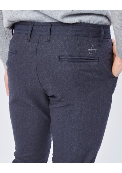 Lacivert Dokuma Jogging Fit Casual Erkek Pantolon