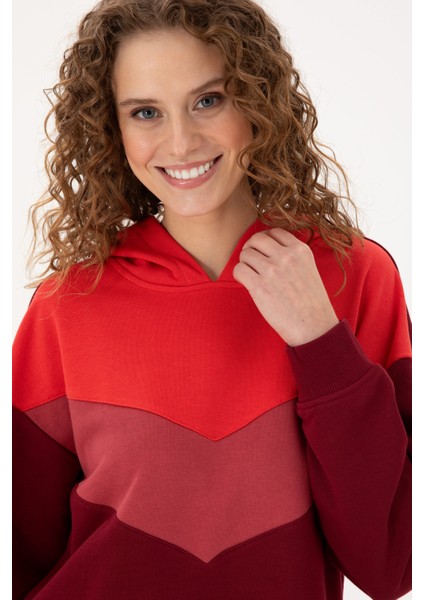 Kadın Bordo Sweatshirt 50297376-VR014