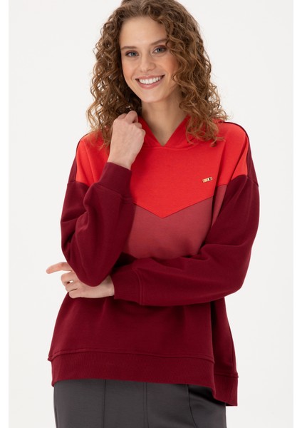 Kadın Bordo Sweatshirt 50297376-VR014