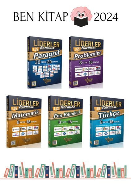 Kitap Liderler Karması LGS Matematik - Fen - Türkçe - Paragraf -