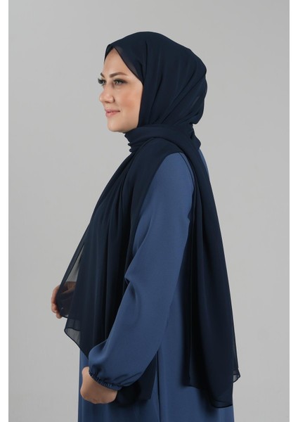 Lacivert Düz Klasik Şal Şifon Dikişli 202112_02 fiyatları