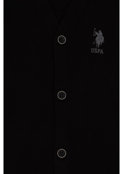 U.S. Polo Assn. Erkek Çocuk Siyah Triko Hırka 50295571-VR046