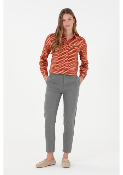 Kadın Gri Pantolon (Kanvas-Chino) 50298545-Vr024