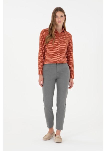 Kadın Gri Pantolon (Kanvas-Chino) 50298545-Vr024