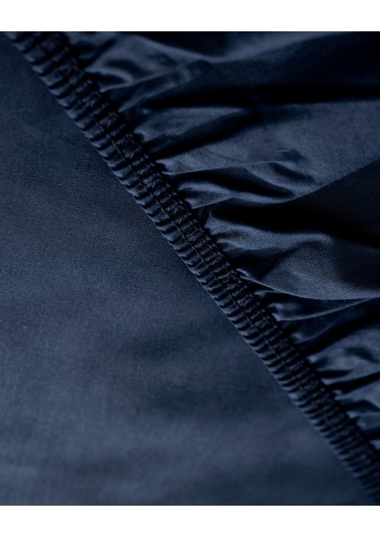 Manon Tek Kişilik %100 Pamuk Ranforce Lastikli Çarşaf - Lacivert fiyatları