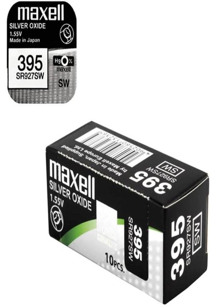 Maxell Sr 1,55 V Saat Pili 395 10'lu