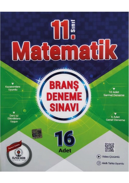 11.Sınıf 16X16 Sayısal Branş Deneme Seti (Matem