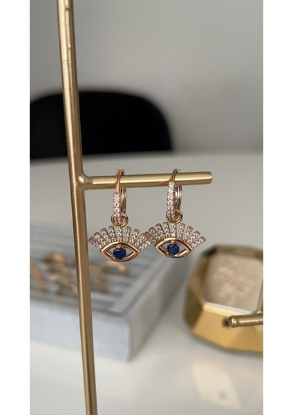 Vip Seri Gold Göz Model Küpe