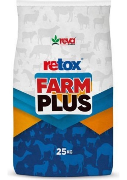 Retox Farm Plus Süt Hayvanlarına Özel By-Pas Içerikli Tamponlayıcı Etkili Premiks 25 kg Kraft