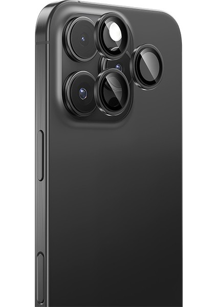 iPhone 16 Pro Uyumlu Safir Kamera Lens Koruyucu Benks Dr Serisi Titanyum-Gri fiyatları