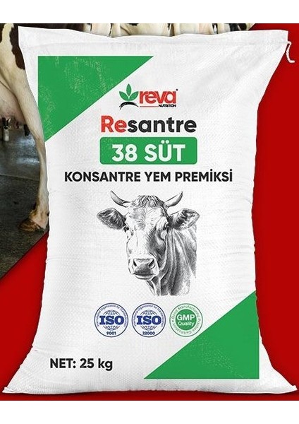 Resantre Süt 38 Tamamlayıcı Konsantre Premiks-Yem 25 kg