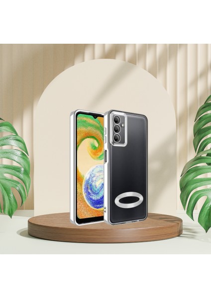 Samsung A34 Yanları Renkli Lens Korumalı Logo Gösteren Tlp Mega Kılıf